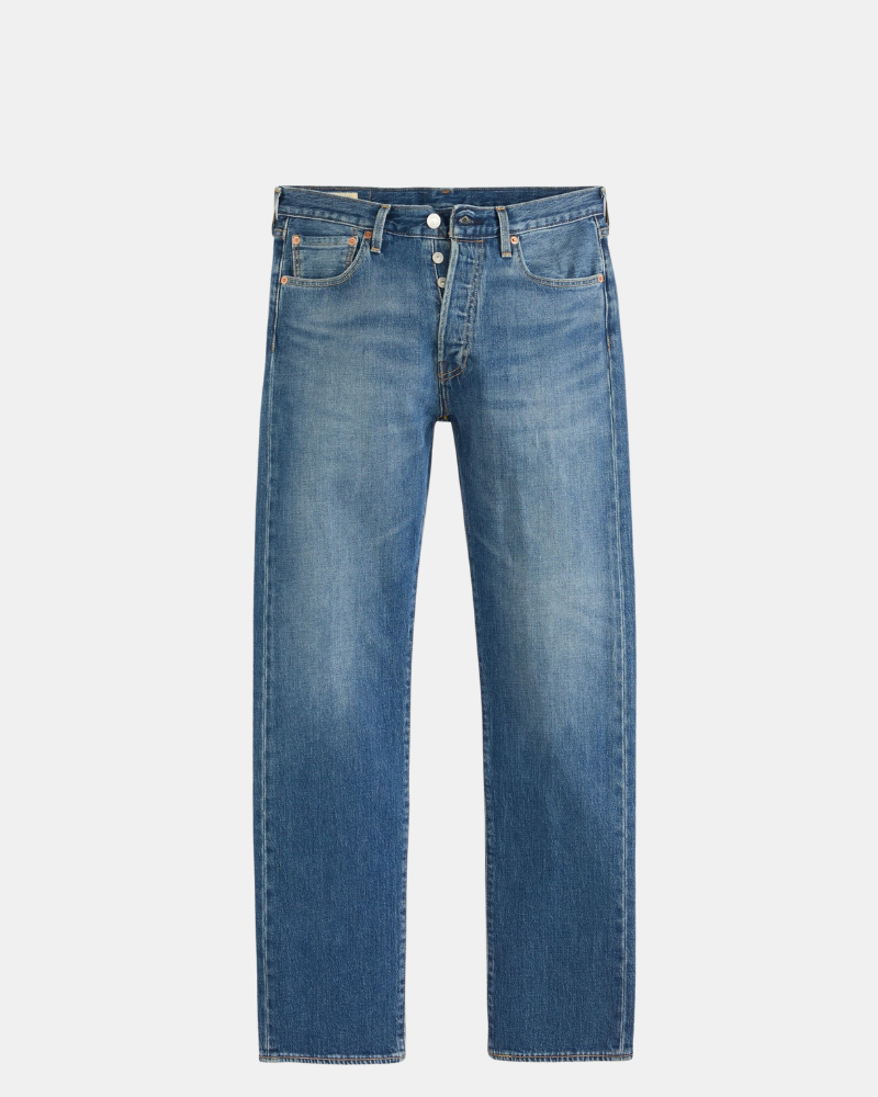 Calças Compridas para Homem LEVIS Azul 00501 3719 501 LEVIS Corte Original Efeito Usado