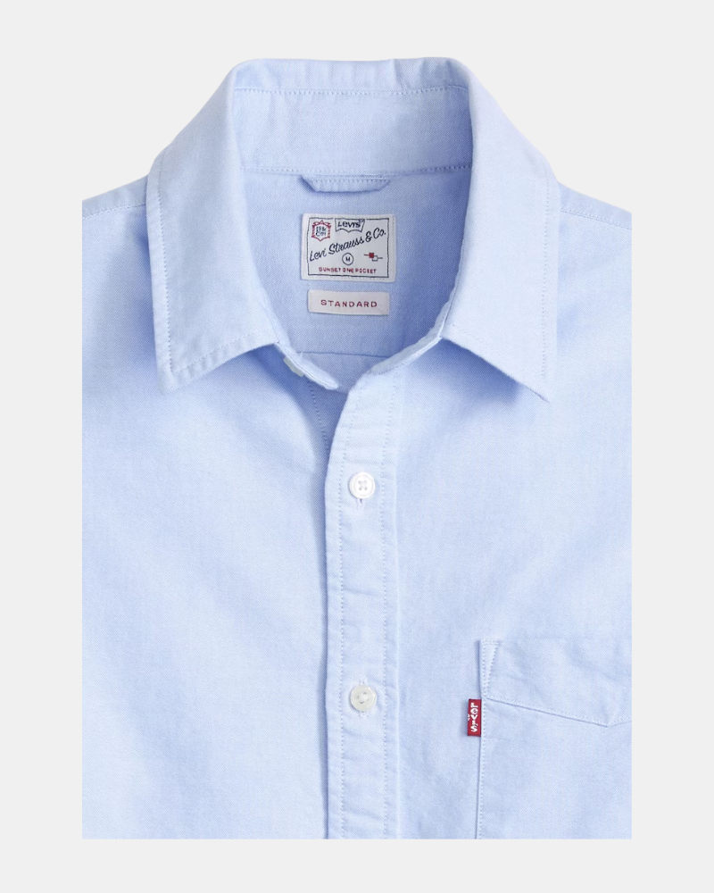 Camisas de Manga Comprida para Homem LEVIS Azul 85746 0157 SUNSET 1 BOLSO TONALIDADES NEUTRAS