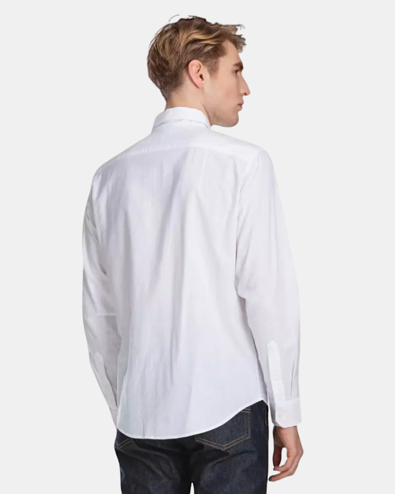 Camisas de manga comprida para homem LEVIS Branco 85746 0000 SUNSET 1 bolso Neutros padrão