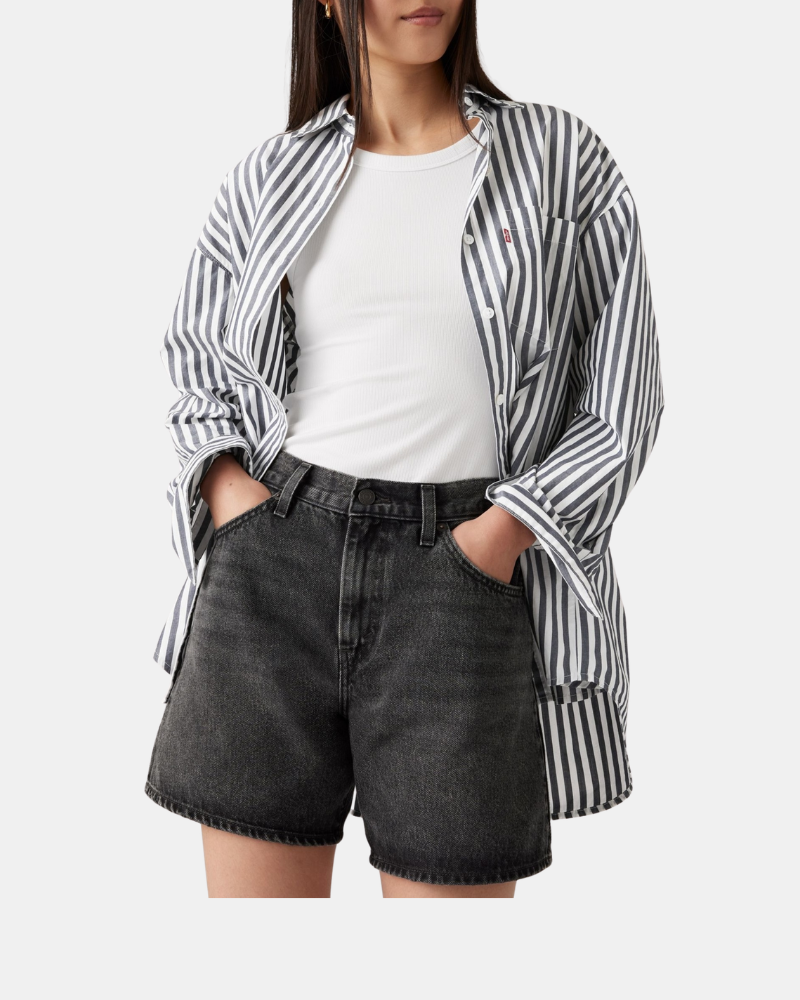 Pantalones Shorts Mujer LEVIS Negro A9311 0003 HIGH BAGGY SHORT