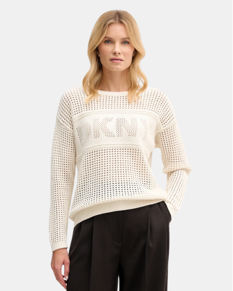 Jersey Manga larga Mujer DKNY Beige DJ6R0962