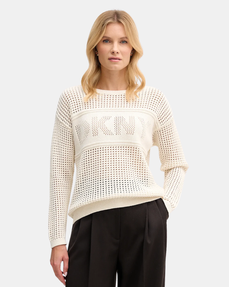 Camisola de manga comprida para mulher DKNY Bege DJ6R0962