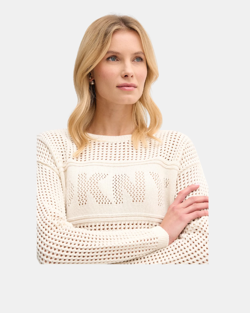 Camisola de manga comprida para mulher DKNY Bege DJ6R0962
