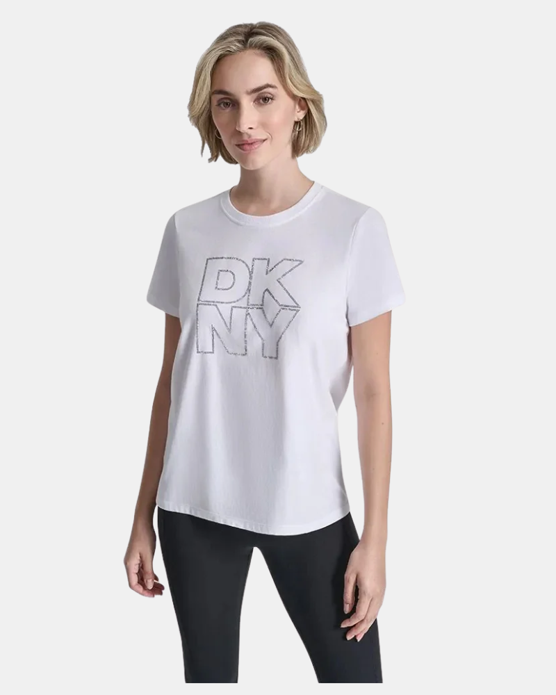 Camisetas Manga corta Mujer DKNY Blanco DP6T1533