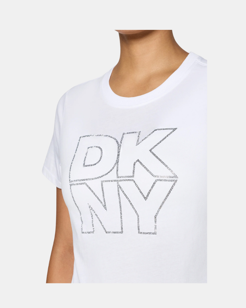 Camisetas Manga corta Mujer DKNY Blanco DP6T1533