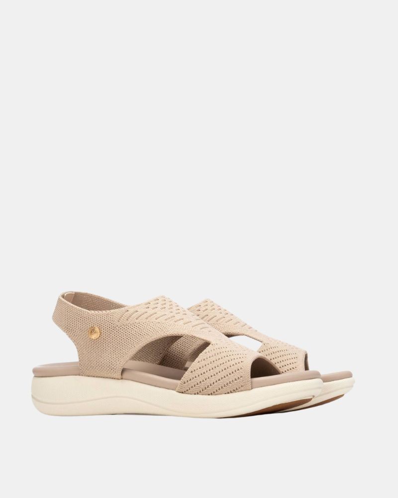 Sandalias Abiertas Mujer XTI Beige 145154