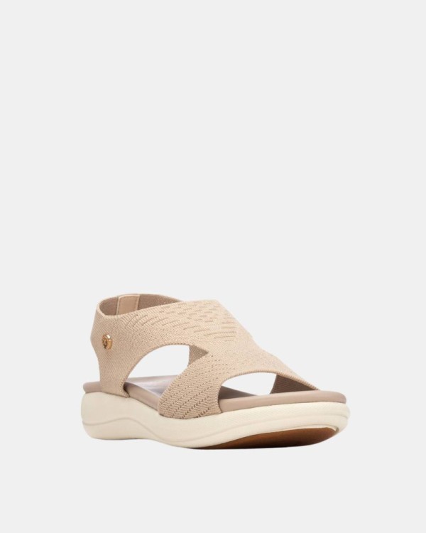 Sandalias Abiertas Mujer XTI Beige 145154