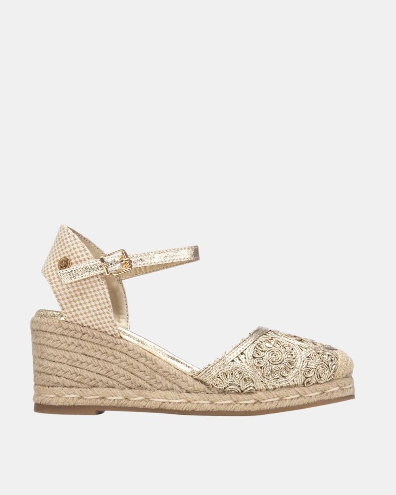 Zapatos Alpargatas Mujer XTI Oro 145338