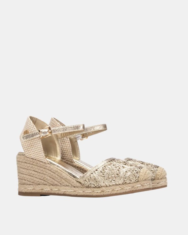 Zapatos Alpargatas Mujer XTI Oro 145338