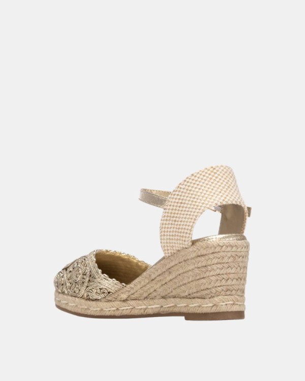 Zapatos Alpargatas Mujer XTI Oro 145338