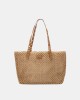 Bolsas Shopper Ráfia Mulher XTI Castanho 184610