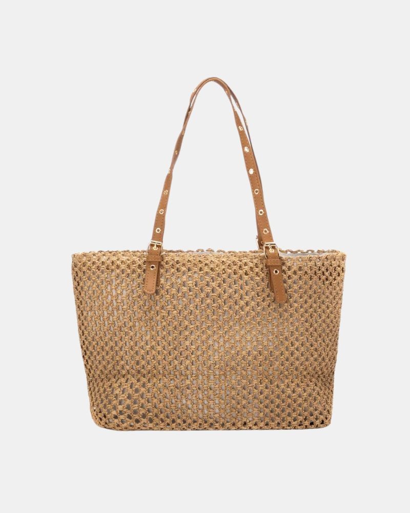Bolsas Shopper Ráfia Mulher XTI Castanho 184610