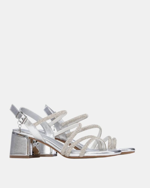 Sandalias Abiertas Mujer XTI Plata 145260