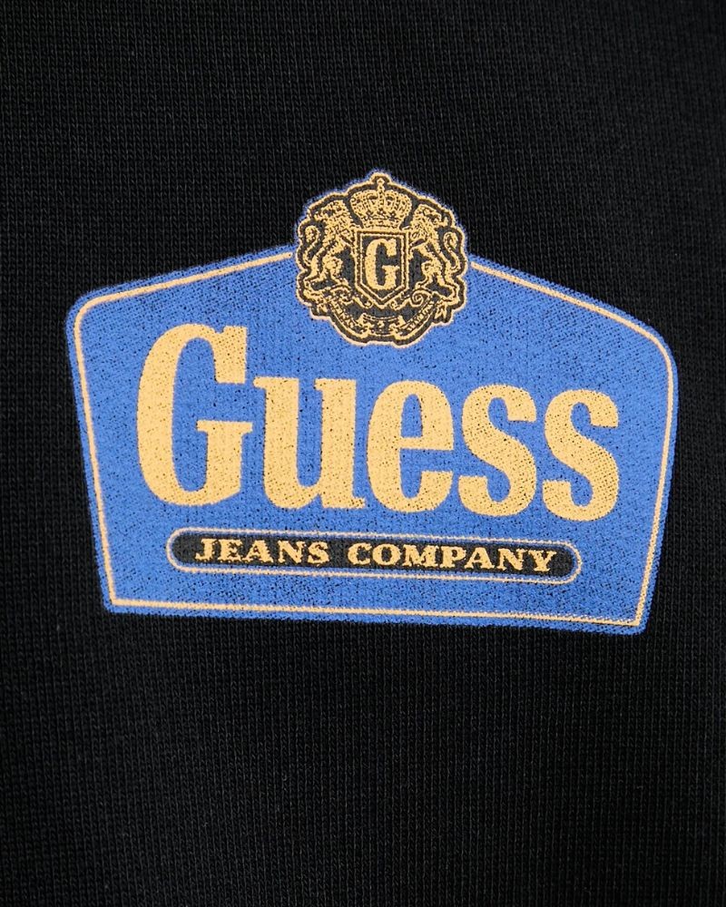 Camisolas de manga comprida sem capuz Homem GUESS Preto M6RQ21 KCPR1