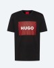 HUGO 50471672  DULIVEU223 Camisetas Manga corta Hombre Negro