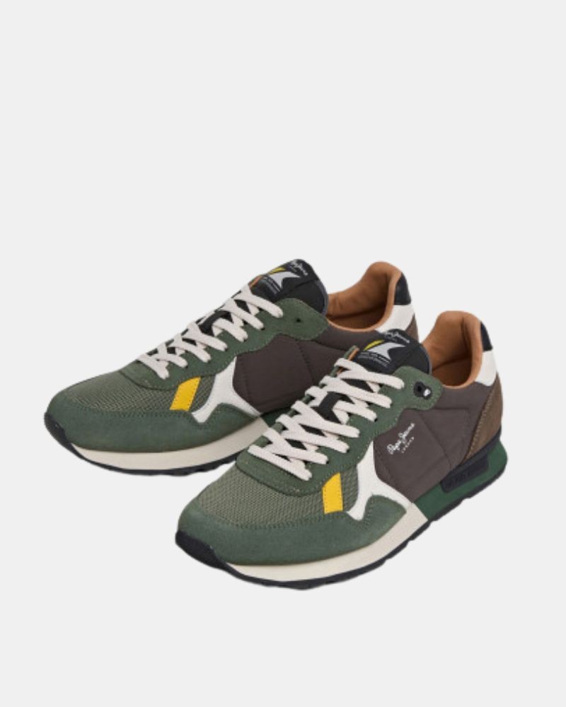Zapatillas Bajas Hombre PEPE JEANS Verde PMS400021 BRIT ESSENCE M