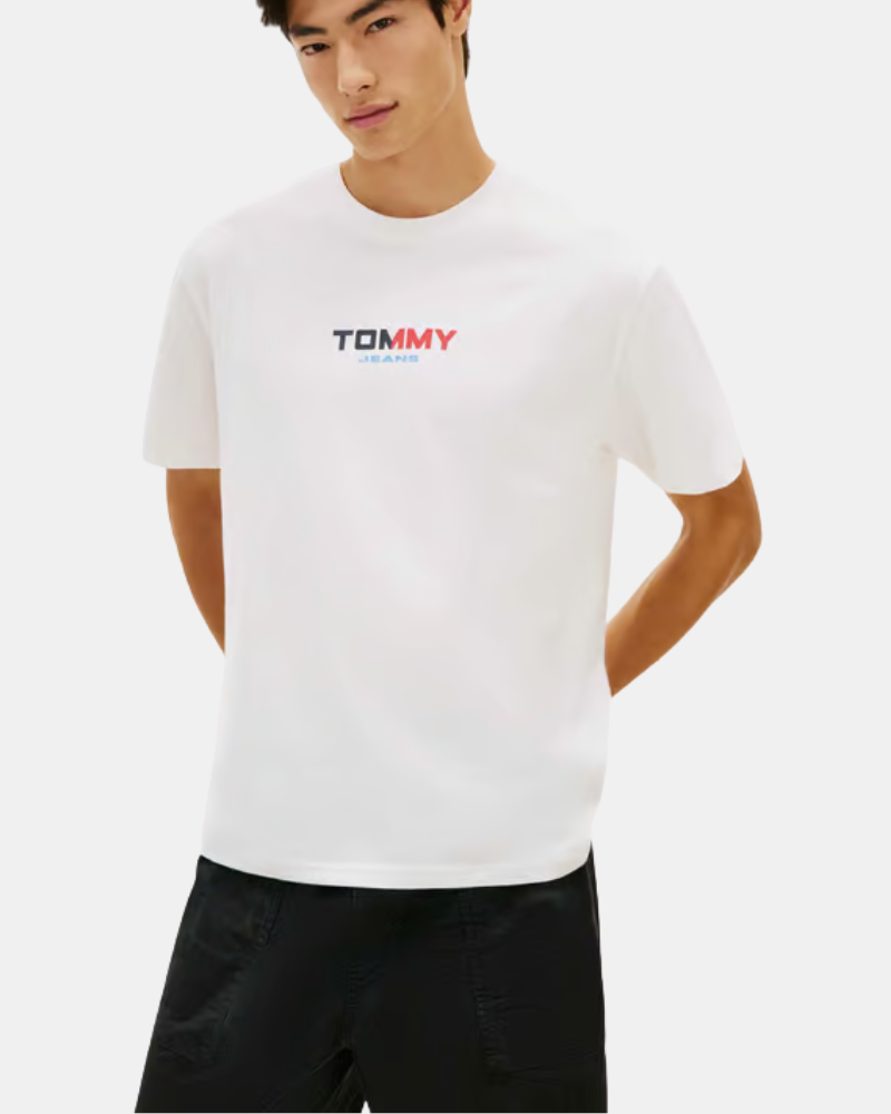 Camisetas de manga curta para homem TOMMY HILFIGER Nude DM0DM22534YBL
