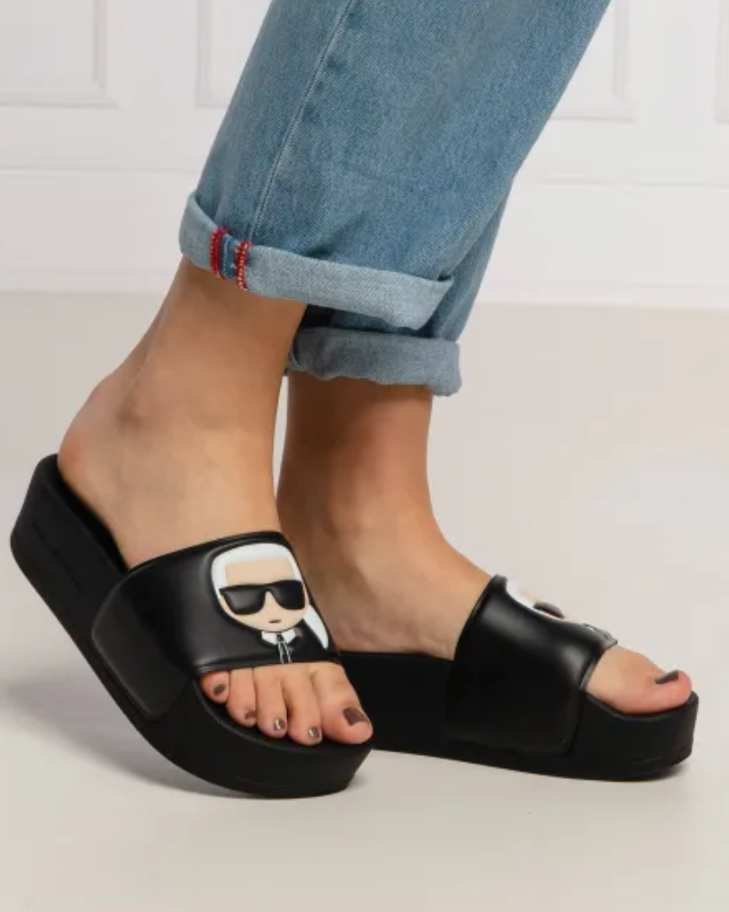 Sandálias Chinelos Mulher Karl Lagerfeld Preto KL80805C KONDO MAXI II