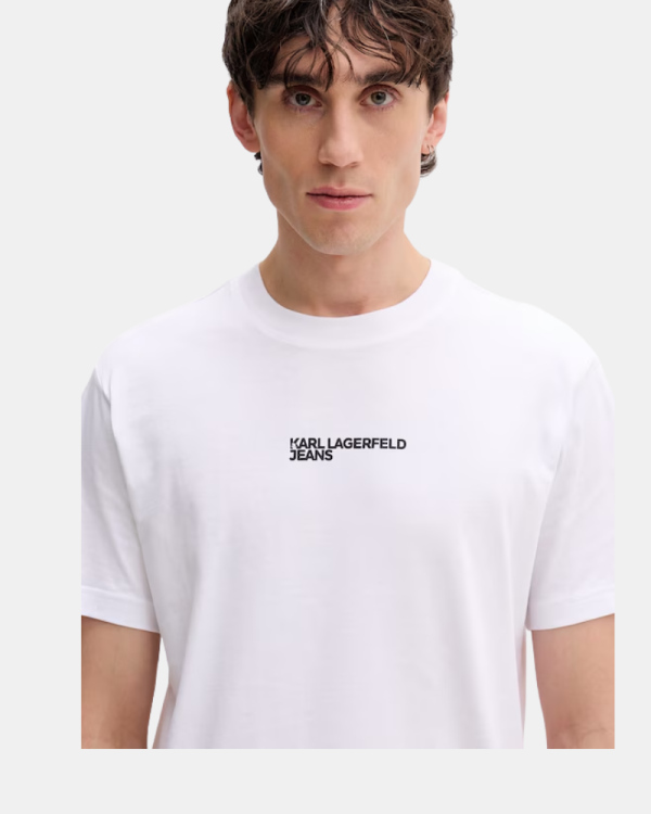 Camisetas de manga curta para homem Karl Lagerfeld Branco B2M17090