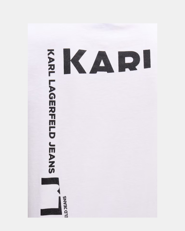Camisetas de manga curta para homem Karl Lagerfeld Branco B2M17090