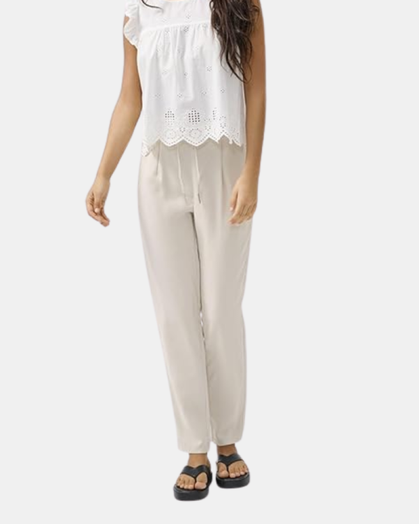 Pantalones Largos Mujer ONLY Beige 15342873 POPTRASH ARIS LIFE