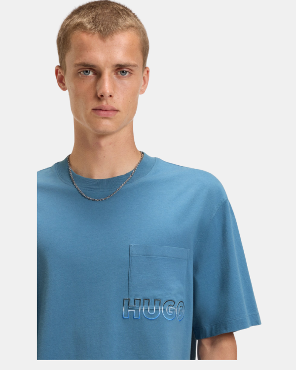 Camisetas Manga corta Hombre HUGO Azul 50549120 NOGOSTE