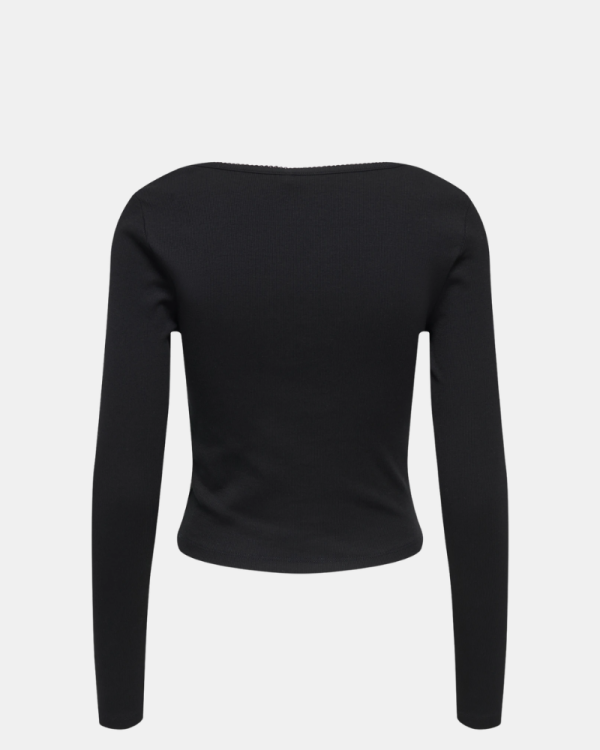Camisetas de manga comprida para mulher ONLY Preto 15365756 BETTY LIFE