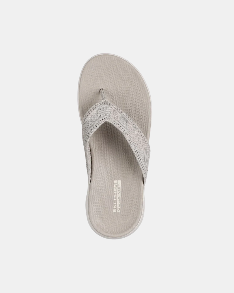 Sandalias Chancletas Mujer SKECHERS Taupe 141459 GO WALK FLEX SANDAL HOLLY