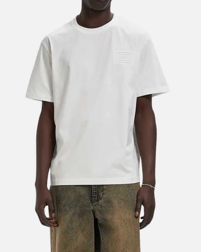 Camisetas de manga curta para homem LACOSTE Bege TH0753