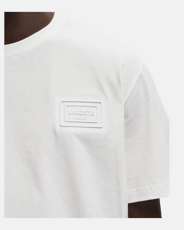 Camisetas de manga curta para homem LACOSTE Bege TH0753