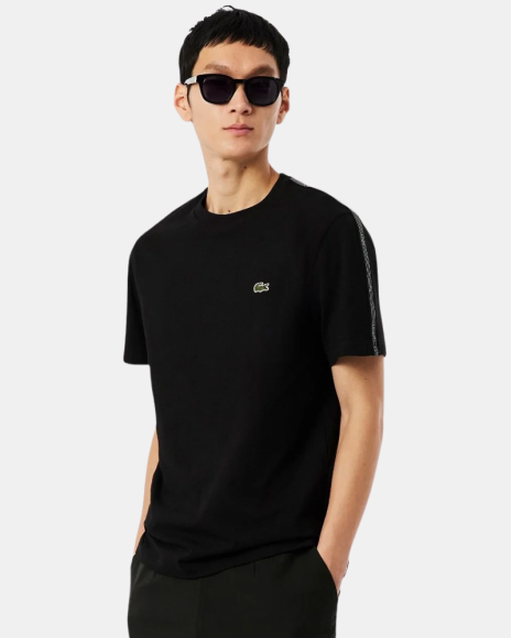 Camisetas Manga corta Hombre LACOSTE Negro TH0888