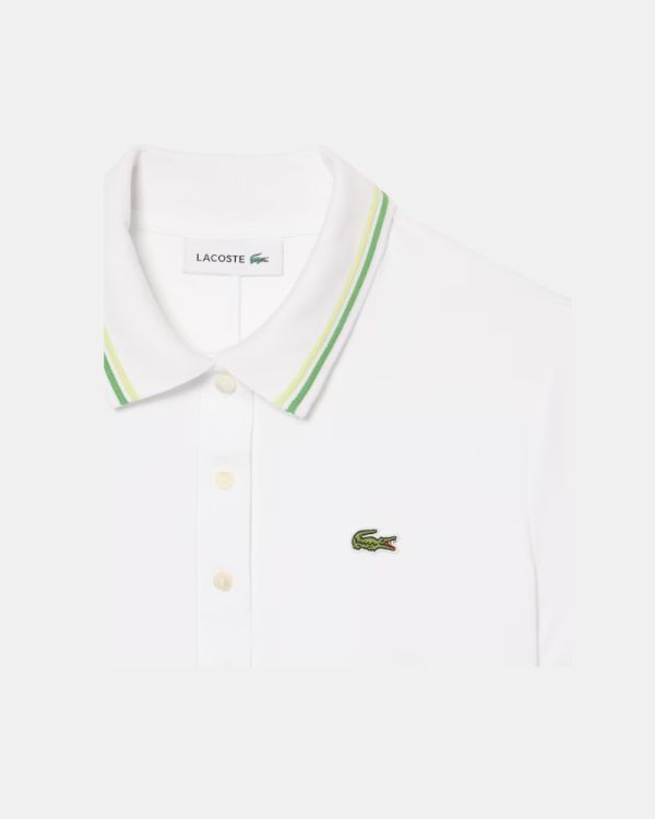 Vestidos Manga curta Mulher LACOSTE Branco EF5288