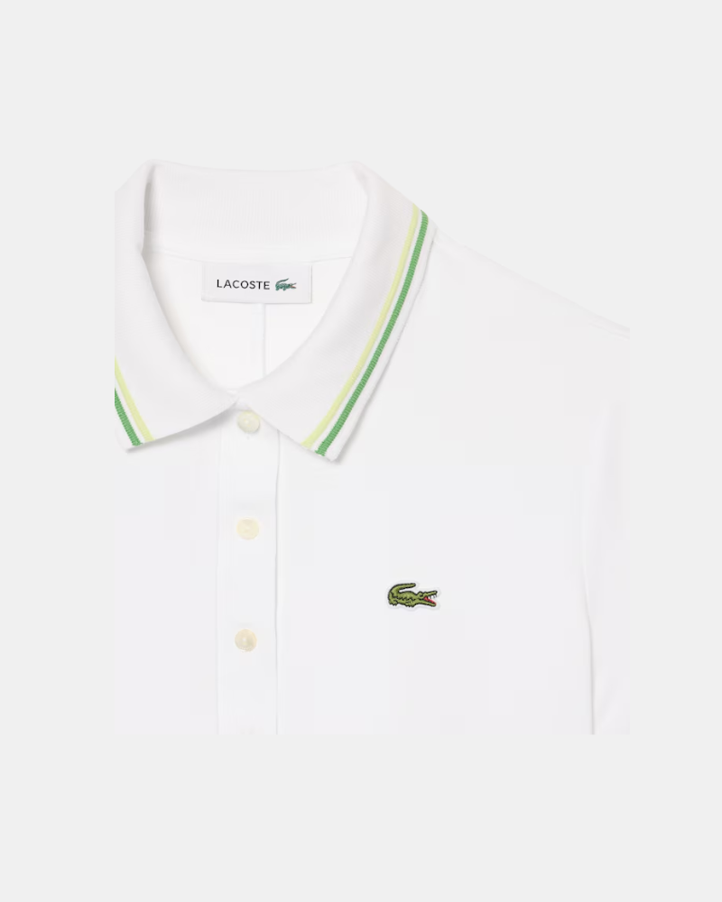 Vestidos Manga curta Mulher LACOSTE Branco EF5288
