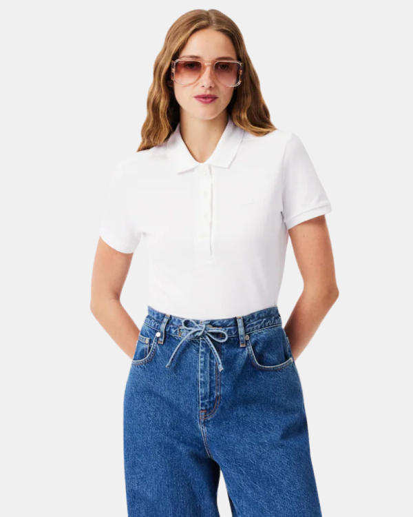 Camisetas Manga corta Mujer LACOSTE Blanco PF5462
