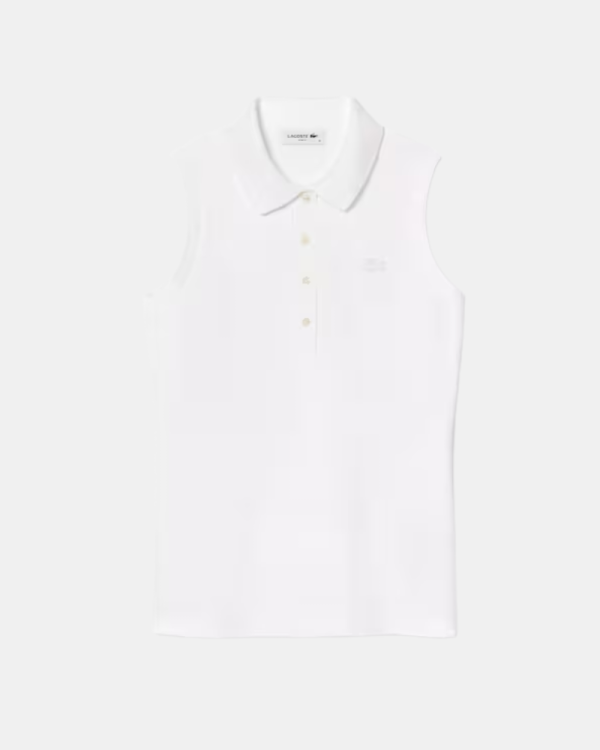 Camisetas Top Mujer LACOSTE Blanco PF5445