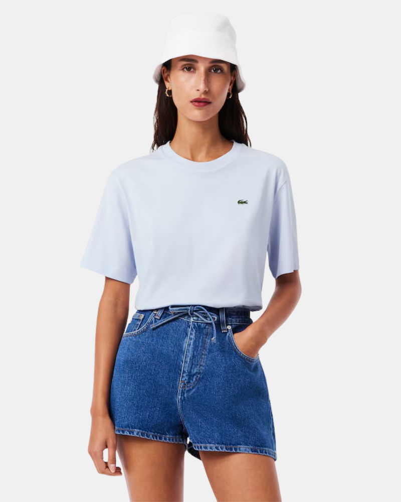 Camisetas Manga corta Mujer LACOSTE Azul TF7215