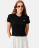 Ropa interior Manga corta Mujer LACOSTE Negro TF5538