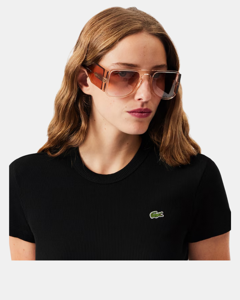 Ropa interior Manga corta Mujer LACOSTE Negro TF5538