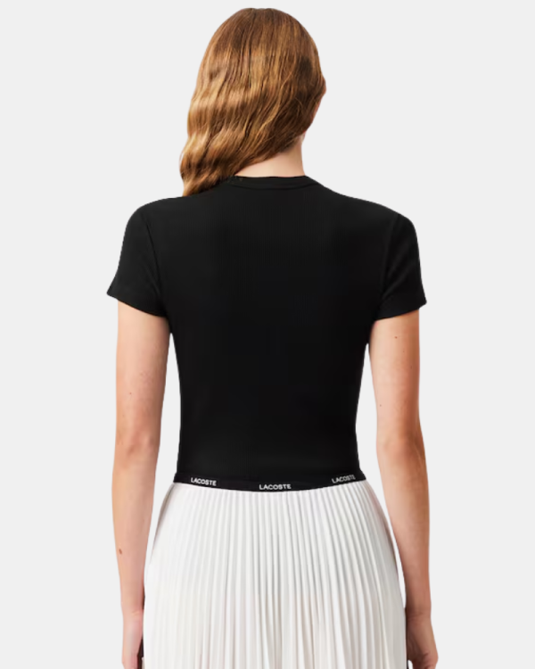 Ropa interior Manga corta Mujer LACOSTE Negro TF5538