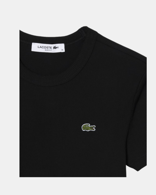 Ropa interior Manga corta Mujer LACOSTE Negro TF5538