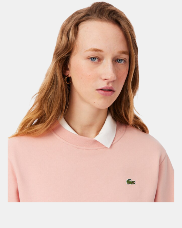 Sweatshirts de manga comprida para mulher LACOSTE Rosa SF5270