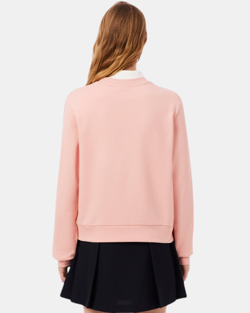 Sweatshirts de manga comprida para mulher LACOSTE Rosa SF5270