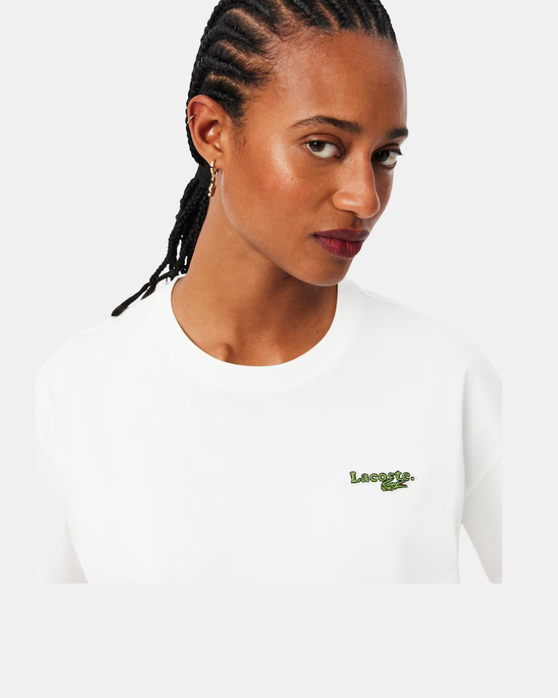 Camisetas de manga curta para mulher LACOSTE Branco TF7605