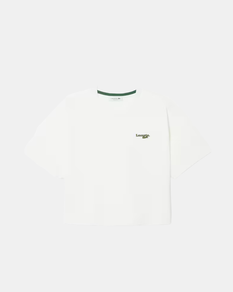 Camisetas de manga curta para mulher LACOSTE Branco TF7605