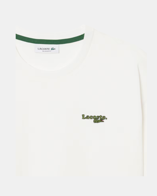 Camisetas de manga curta para mulher LACOSTE Branco TF7605