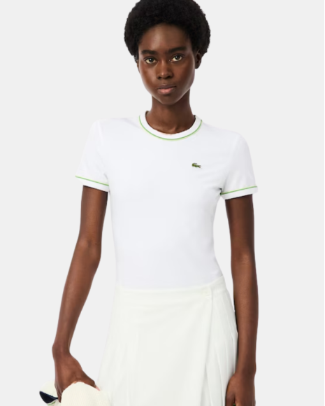 Camisetas de manga curta Mulher LACOSTE Branco TF5289