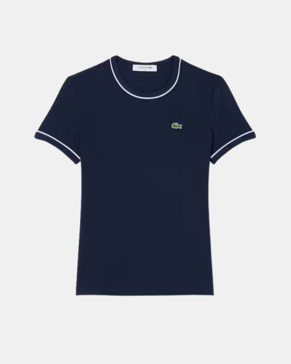 Camisetas de manga curta para mulher LACOSTE Azul TF5289