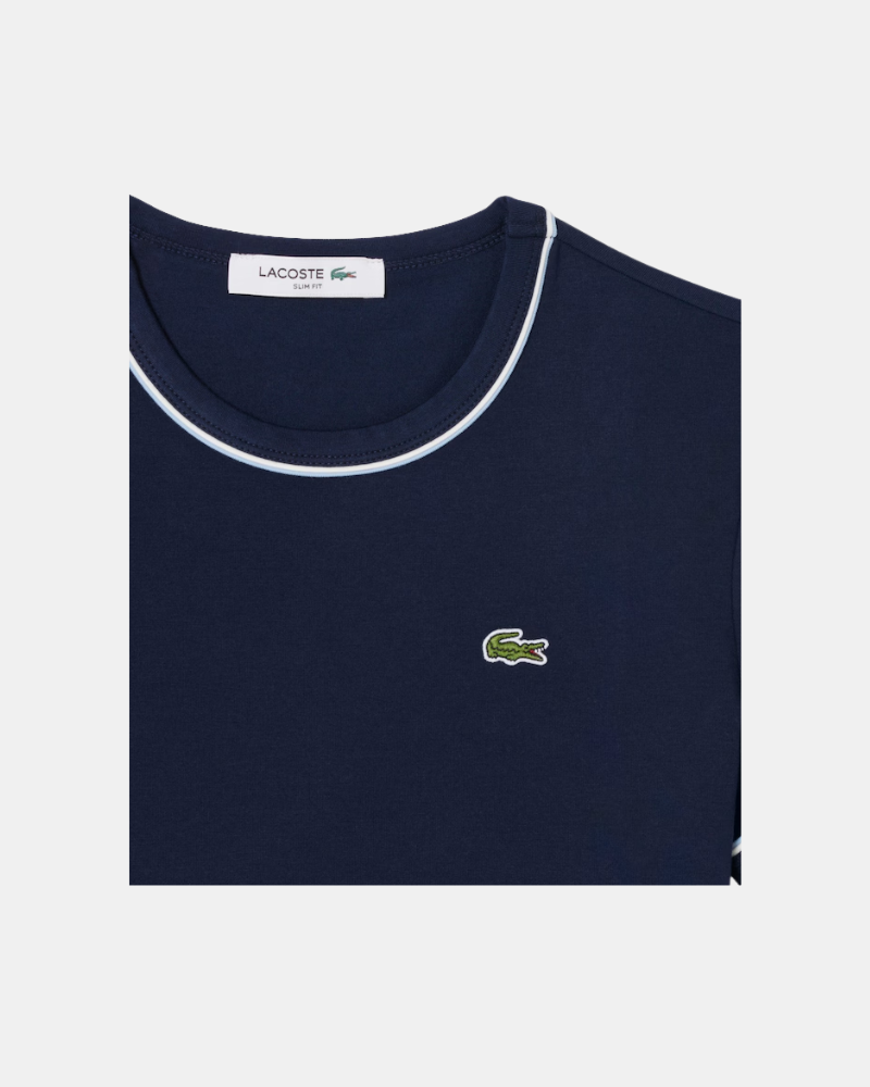 Camisetas de manga curta para mulher LACOSTE Azul TF5289