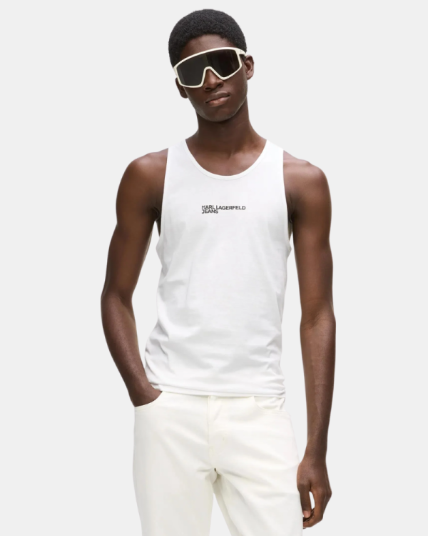 Camisetas Top Homem Karl Lagerfeld Branco B2M17055