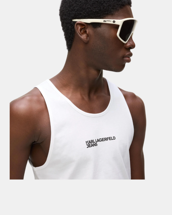 Camisetas Top Homem Karl Lagerfeld Branco B2M17055